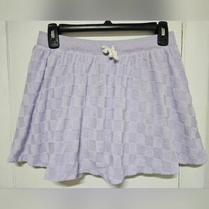 Old Navy XL 14-16 Girls Lavender Skater Skirt Cotton Purple Drawstring Skorts EU